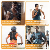 BITLIFUN Weighted Vest for Men Workout，Strength Training Weight Vest for Men and Women, Workout Equipment for Training,Running,Jogging,etc - 8lbs,12lbs,16lbs,20lbs,25lbs (20LBS (9.1KG), Black)