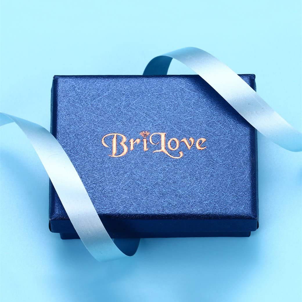 BriLove Wedding Jewelry Set for Women Bride,Prom Accessories Emerald Color