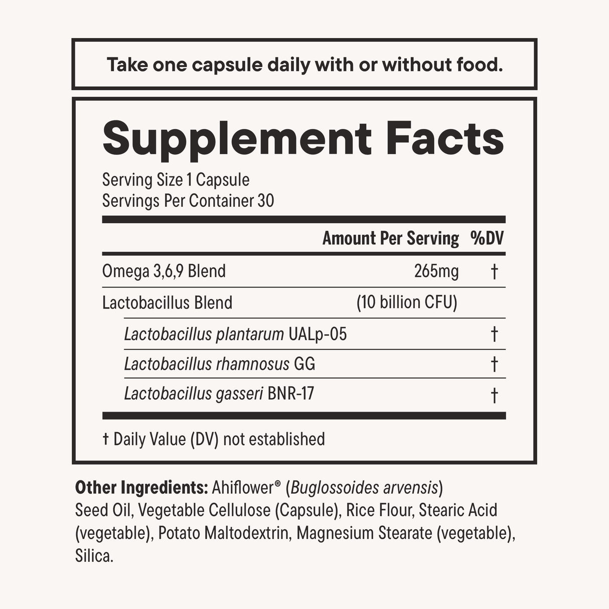 Daily Nouri Weight Support Probiotic for Women & Men | Supports Healthy Weight Management, Metabolism, Digestion & Gut Health | 3 Clinically Studied Strains + Vegan Omega Oil | 30-Day Supply