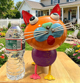 The Aura Collective Yard Decorations Outdoor Metal Cat Statue