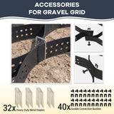 40FT Gravel Grid for Driveway –HDPE Geocell Ground Stabilizer