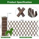 2 PCS Expandable Garden Trellis, 38" x 89" Trellis for Climbing Plants Outdoor, Wooden Lattice Fence Wall Panel Lattice Panels for Outside, for Climbing Plants Vine Ivy Rose Cucumbers Clematis（2PC）