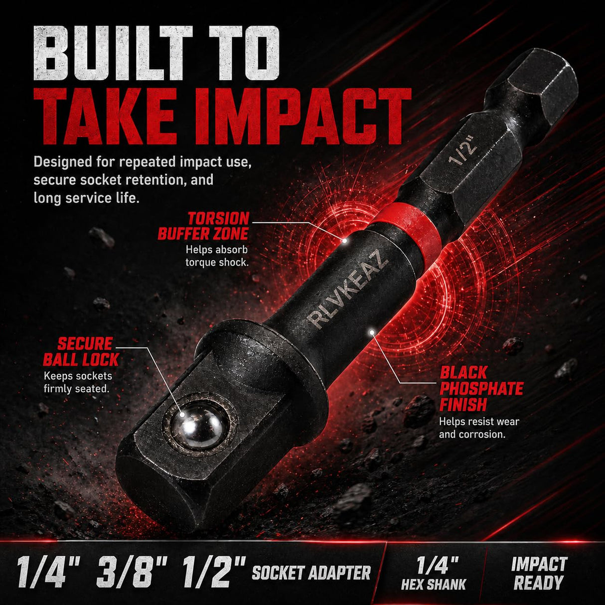 RLVKEAZ 88-Piece Impact Driver & Magnetic Screwdriver Bit Set, S2 Steel Security Torx Hex Phillips Square Triangle Slotted Bits, Mini Ratchet Wrench, Magnetic Bit Holders & Nut Driver, 1/4'' Hex Shank