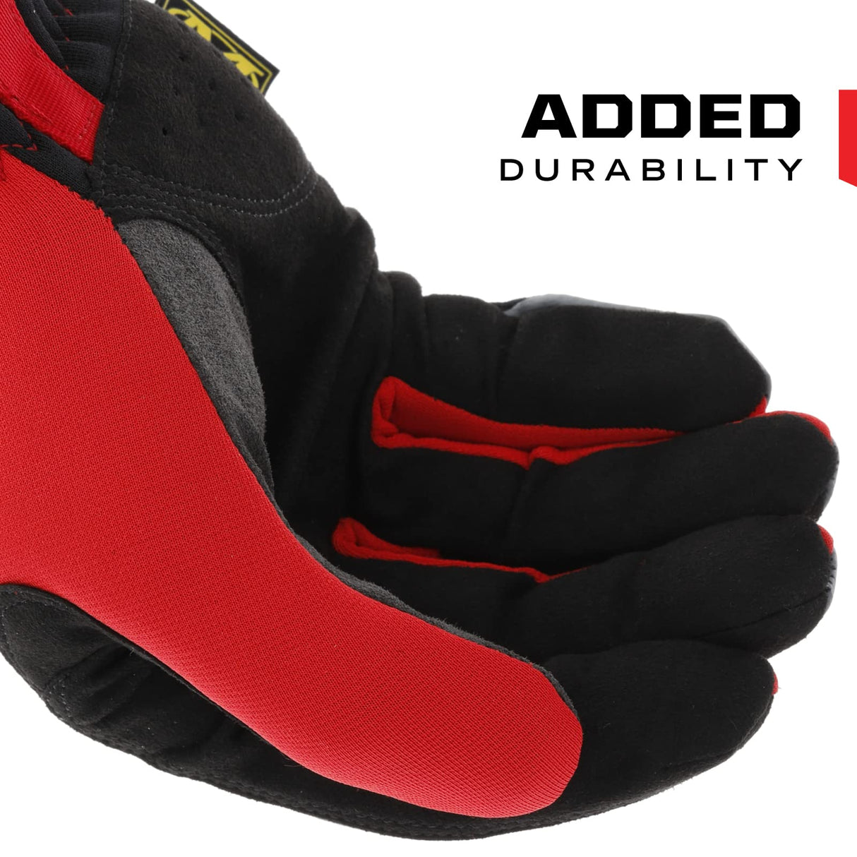 Mechanix Wear FastFit Work Gloves - Anti-Slip & Abrasion Resistant Heavy Duty Gloves - Touchscreen Compatible - Vibration Damping - Multipurpose Use - Medium - Red