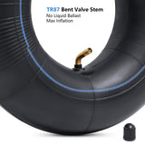 Heavy Duty 4.10/4.00/3.50-6 Thick 40% Inner Tube, 13x4.00-6 Tube with TR87 Bent Valve Stem for Wheelbarrows, Snow Blowers, Wagons, Carts, Hand Trucks, Lawn Mowers, Tractors and More (2 Pcs)