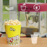 32 Oz Popcorn Buckets 50 Pack Retro Style Disposable Popcorn Box Grease Resistant Small Popcorn Holer for Home Movie Night Birthday Christmas Concession Stands Popcorn Bars