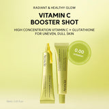 Arencia Vitamin C Booster Shot Serum with Glutathione, Niacinamide and Vitamin E for Dark Spot Care, Fine Lines & Wrinkles, Glass Skin, Korean Skincare 30ml/1.01 fl.oz