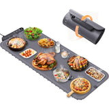 Warming Mat for Food Extra Large, Electric Roll Up Food Warming Mat for Buffet, Warming Tray Mat for Food XXL, 35.4"x15.7" Portable Heating Pad for Parties, 6 Level Temp 6 Hour Timer, Gifts