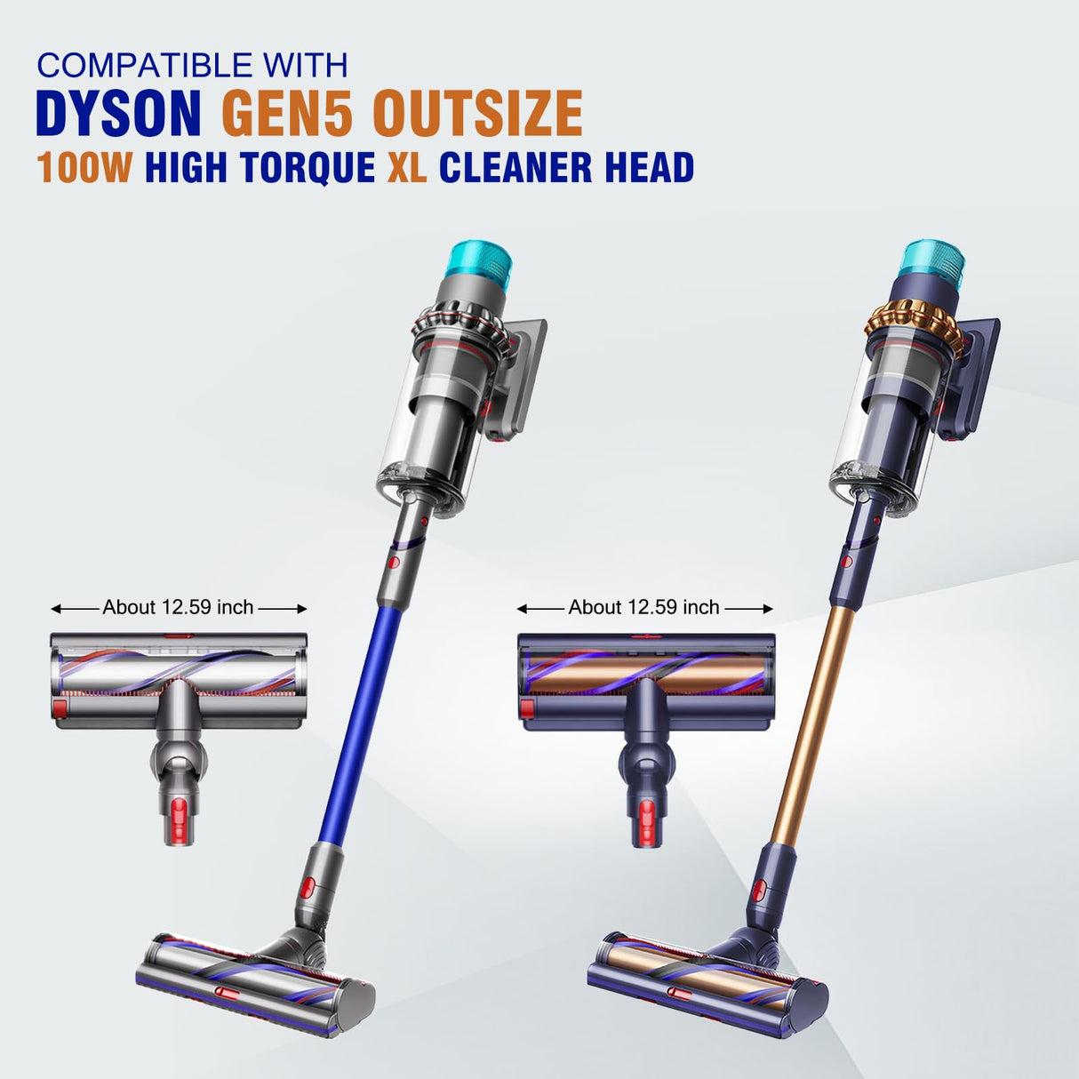 Upgraded Torque Cleaner Head Connector + Ball Wheel Compatible with Dyson Gen5 Detect SV23 Gen5outsize SV24 Digital Motor bar XL Cleaner Head Vacuum Replacement Parts 100w Accessories NO. 973096-01