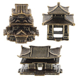Amosfun 3pcs Mini Pagoda Sculpture Tiny Vintage Miniature Figurine for Zen Garden Micro Landscape Enhancements Aquariums Bookshelves Ornament 1.2"