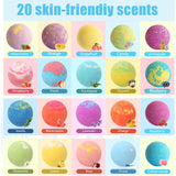 Bath Bombs for Kids with Surprise Inside for Girls Boys Toddlers, 20 Pack Organic Kids Bath Bombs with Surprise Inside, Kids Safe Handmade Bubble Bath Fizzies, Ideal Birthday Christmas Gift Set