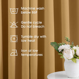 HOMEIDEAS Gold Blackout Curtains for Bedroom 52 X 84 Inch Length 2 Panels Set Room Darkening Bedroom Curtains, Soundproof Thermal Grommet Window Curtains for Living Room for Christmas