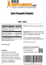 BulkSupplements.com Bee Propolis Powder - Bee Propolis Supplement, Superfood Supplement - Natural & Gluten Free, 1.2g per Serving, 250g (8.8 oz) (Pack of 1)