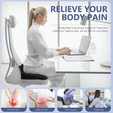 Thicken 19.7in Seat Cushion Gel, Large Cooling Seat Cushion for Long Sitting, Cushion for Wheelchair, Pressure Relief Cushion Seat for Office Chair, Chair Seat Pads for Car Desk Chair Kayak Stadium