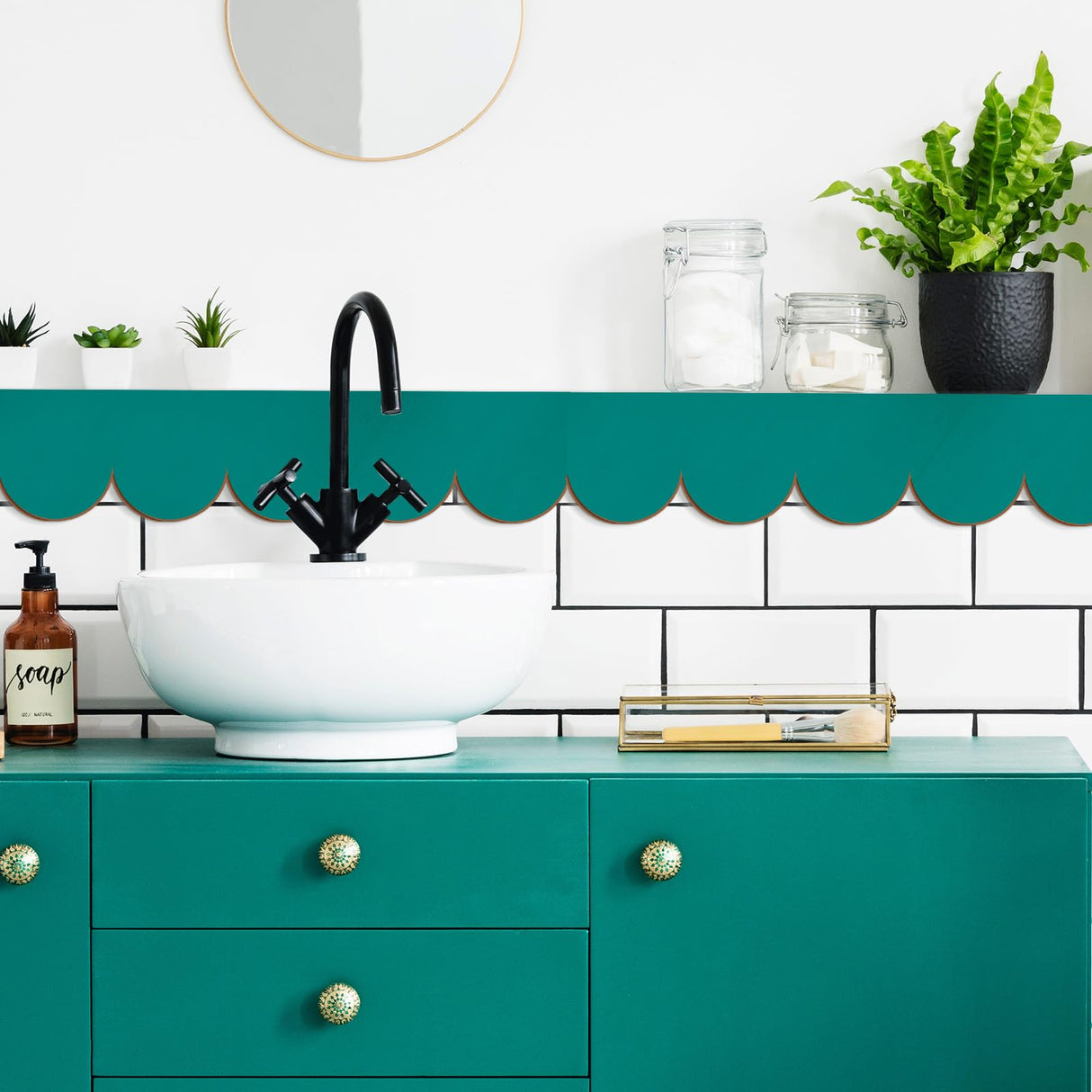 Threehoney 24 Pack Unfinished Scalloped Decorative Wood Trim Scalloped Edge Decorative Wood Molding Cute DIY Moulding Trim for Christmas Home Wall Cabinet Shelf and Window Door (15.75 x 3.54 Inch)