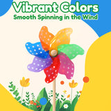 IilLittle 10 Pack Rainbow Pinwheel, Pinwheels for Kids