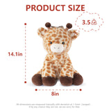 Niuniu Daddy 14" | 3.5 Pound Giraffe Weighted Plush Stuffed Animal, Heavy Giraffe Pillowfort Toys for Kids Adults, Weighted Beads for Stuffed Animals Body Pillow for Gift Birthday Christmas Holiday