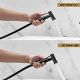 Purrfectzone Black Bidet Sprayer for Toilet, Handheld Shower Kit, Easy-to-Install Toilet Handheld Set, Hand Held Stainless Steel with Adjustable Flow, Cloth Diaper Sprayer Shattaf