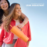 Simple Modern Halloween 40 oz Trek Tumbler with Handle and Straw Lid | Nightmare Before Christmas Cup Holder Friendly Insulated Stainless Steel Travel Mug | Skellington Head