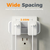 Surge Protector Outlet Extender, TESSAN Multi Plug Splitter with 4 Electrical Outlets 3 USB Ports(1 USB C), Multiple Plug Mini Wall Expander for Home Bathroom Office Dorm Room Essentials