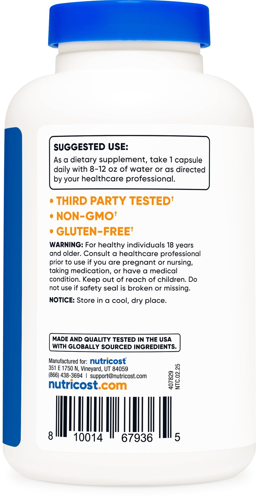 Nutricost L-Theanine 200mg, 240 Capsules - Double Strength