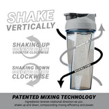 HELIMIX 2.0 Vortex Blender Shaker Bottle Holds upto 28oz | No Blending Ball or Whisk | USA Made | Portable Pre Workout Whey Protein Drink Shaker Cup | Mixes Cocktails Smoothies Shakes | Top Rack Safe
