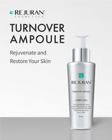 REJURAN® Turnover Ampoule (1.01 fl oz) + Refreshing Emulsion (1.52 fl oz) - Anti-Aging Face Serum for Firmness Deep Hydration, Radiance-Boosting optimal Moisture Balance Korean Skin Care