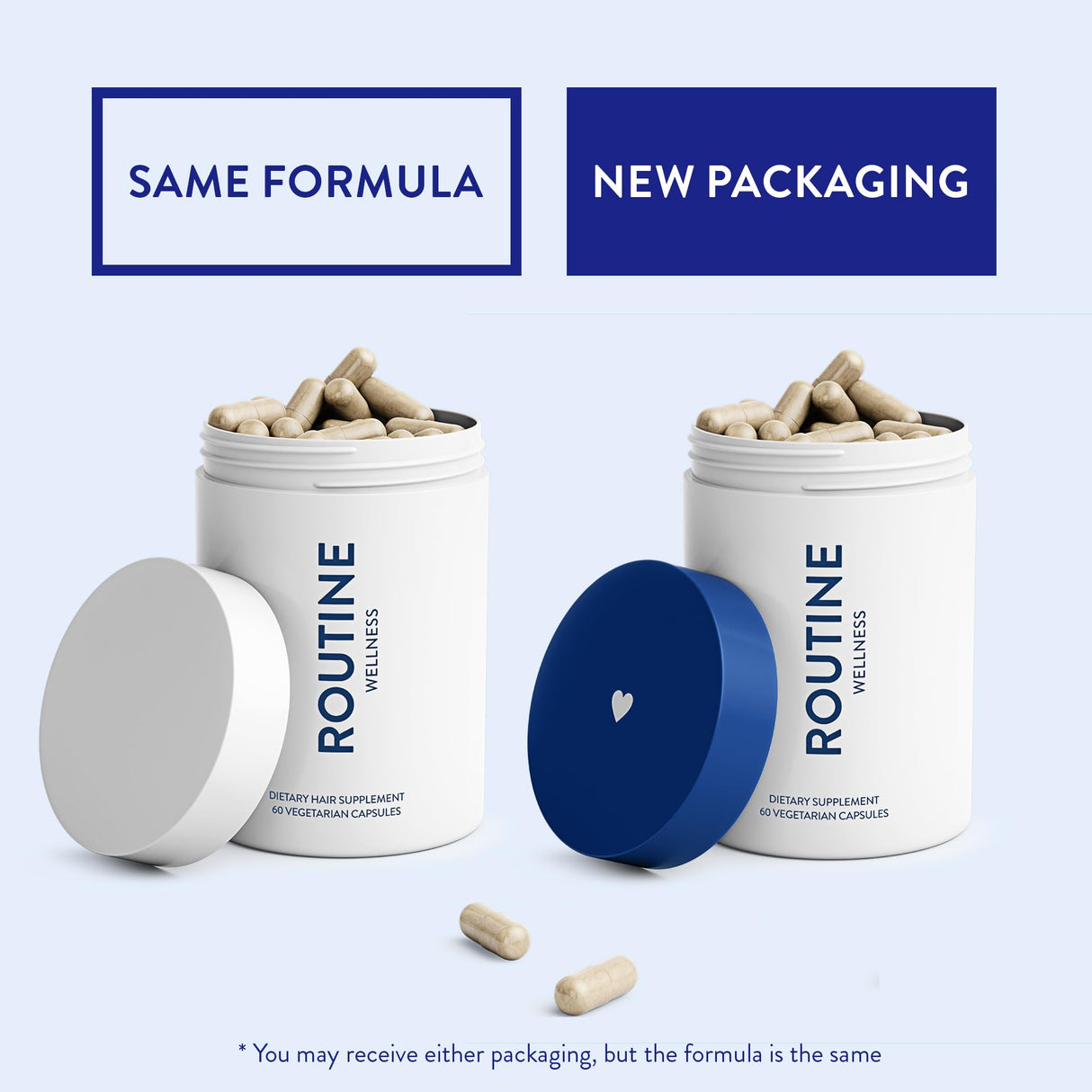 Routine Wellness Hair Growth Supplement - Clinically Proven for Thicker, Fuller Hair - Reduces Wrinkles, Fine Lines - Gluten Free, Ideal for Women & Men with Thinning Hair - 3 Bottles, 90 Day Supply