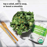 Sprout Living Broccoli and Kale Organic Sprout Mix, Freeze Dried Superfood Greens Powder, 100% Pure, Vegan, Non-GMO, Gluten Free (4 ounces, 32 servings)