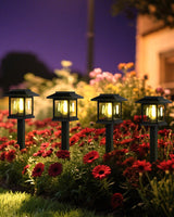 16-Pack Solar Lights Outdoor (Extra-Bright & Smart Auto On/Off), Solar Powered Garden Lights, Waterproof Solar Pathway Lights for Landscape, Path, Yard, Patio, Driveway, Walkway Decor (Cool White)