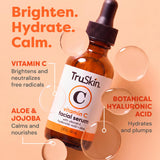TruSkin Brightening Vitamin C Serum for Face with Hyaluronic Acid - 2 fl oz