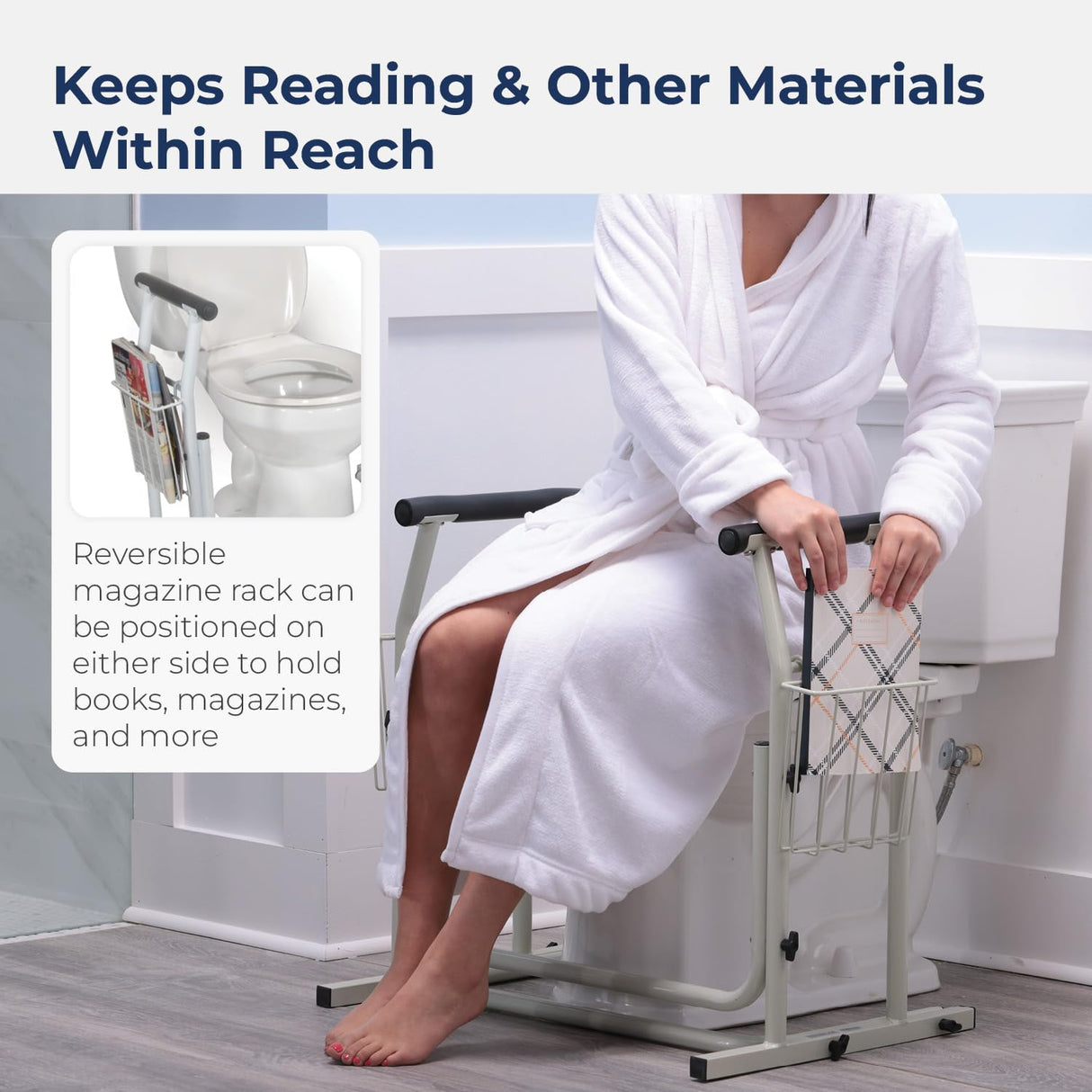 Drive Medical Stand Alone Toilet Safety Rail