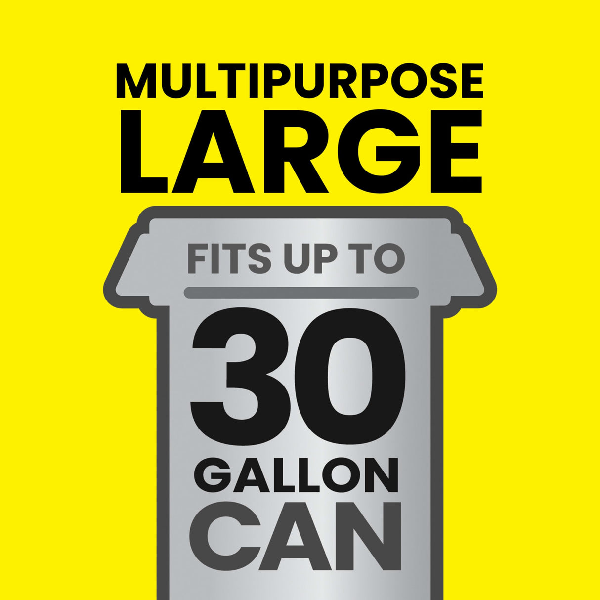 Glad Large 30 Gallon Trash Bags, Unscented Heavy Duty Garbage Bags, Forceflex with Drawstring, 68 Count (Packaging May Vary)