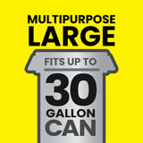 Glad Large 30 Gallon Trash Bags, Unscented Heavy Duty Garbage Bags, Forceflex with Drawstring, 68 Count (Packaging May Vary)