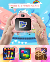 Kids Camera for 3-8 Years Old Toddlers Childrens Boys Girls Selfie Camera 20 MP HD 1080P IPS Screen Dual Digital Toy Camera for Kids Christmas Birthday Gifts with 32Gb Card