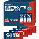 Venture Pal High Sodium Sugar Free Electrolytes Powder Packet - Hydration Packets with Sodium, Potassium & Magneisum | Zero Calories | Vegan | Keto & Paleo Friendly Electrolyte Drink Mix | 30 Stick