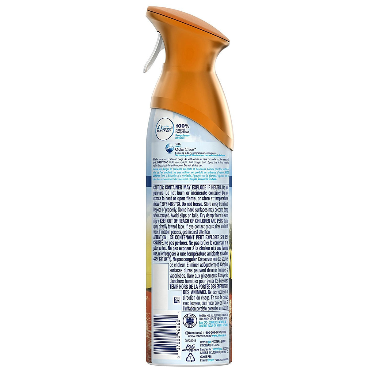 Febreze Air Freshener and Odor Fighter Spray, Hawaiian Aloha Scent, 8.8 Oz (Pack of 6)