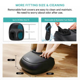 KNQZE Foot Massager Machine with Heat, Shiatsu Deep Kneading Foot Massager with Remote, Compression, Multi-Massage Modes, Auto-Off Timers, Gifts for Women Men, FSA or HSA Eligible