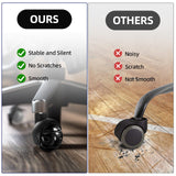 Office Chair Caster Wheels for Carpet Set of 5 -Replacement for Office Chairs Mat Safe for All Floors Including Hardwood - 2-Inch Rubber Replacement - Smooth & Silent Universal Size (11x22 mm) -Black