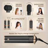 Blow Dryer Brush 5 in 1, Negative Ion Hair Dryer Brush Set Air Styler Curling Wrap Air Curler, Upgrade Hot Air Brush Curling Iron Hair Styling Tools As A Gift for Straight/Curl/Drying/Smoothing