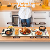 FEPPO Warming Mat for Food, Extra-Long Size 42"x12", Fast Full-Surface Heating Food Warming Mat with 6-Hour Timer & 19-Level Temperature Control, Roll Up Food Warmers for Parties Buffet