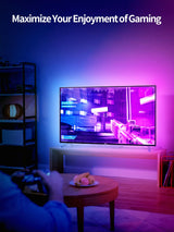 KANTUTOE LED Lights for TV, 23ft Backlights for 75-100in TV, RGB Backlight with Music Sync Bluetooth APP and Remote Control, USB Powered LED Strip for Bedroom Home Decor
