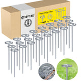 GZBEVITAR Landscape Fabric Stakes, 8 Gauge Circle Top Landscape Pins