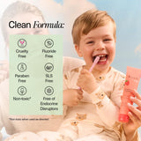 Boka Fluoride Free Toothpaste Nano Hydroxyapatite Toothpaste - Ela Mint, Orange Cream, Watermelon Mint Flavor, 4 oz 3Pk US Manufactured