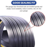 ToLanbbt 20Ft/6M Universal Garage Threshold Seal Strip with 300ml Black Sealants/Adhesives, Garage Door Bottom Weatherproof Strip Rubber DIY Weather Stripping Replacement (Black+Yellow)