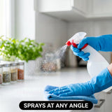 Flexible 360° Spray Bottle Adapter with Weighted Tube, Universal Fit Sprayer Nozzle Replacement for Upside Down Spraying, Flexible Dip Tube Attachments for Car Detailing & Cleaning (5 Pack)