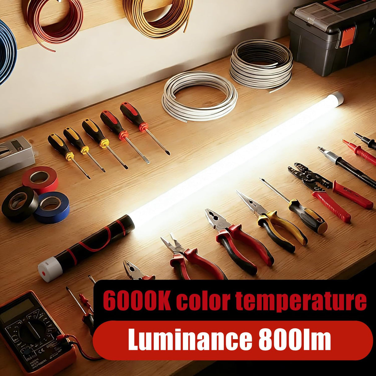 Flexible LED Flashlight Stick, 30" Bendable Mechanic Work Light Rechargeable High Lumen Professional Light 3 Lighting Modes Automotive Illumination Tool Car Repairs Inspections Tight Spaces