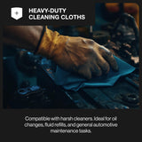 EZbrnd Heavy-Duty Cleaning Cloths Towels, Pop Up Box, Blue Shop Towels, 80sheets/box [X80]