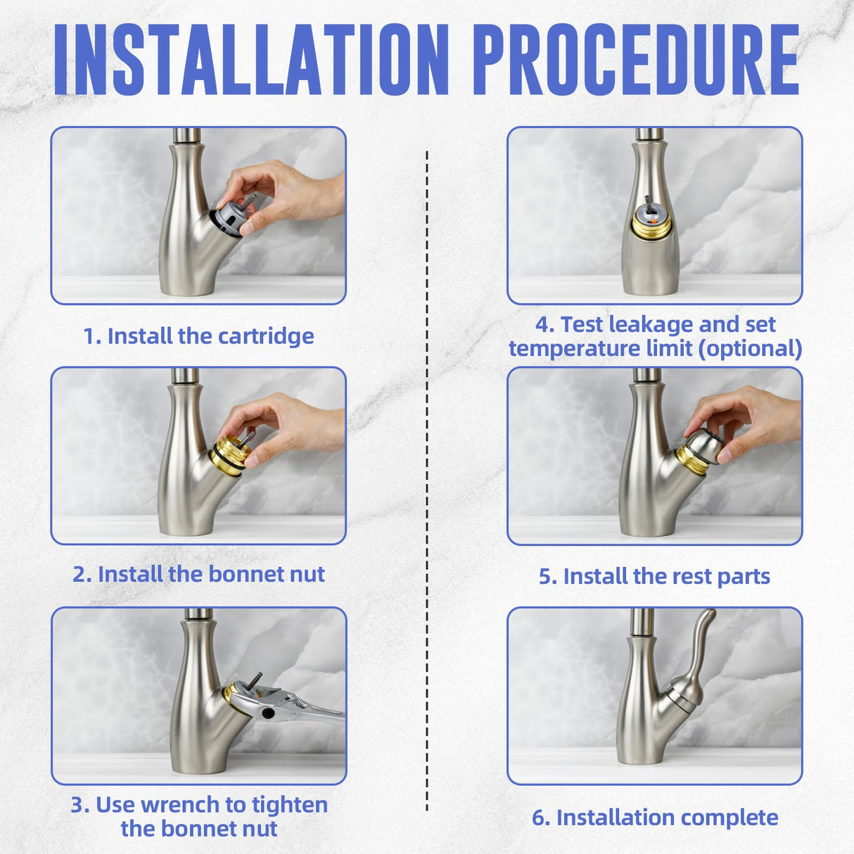 RP50587 Cartridge Replacement for Delta Most DST Single Handle Kitchen and Bathroom Faucets, Compatible with 36mm DIAMOND Seal Technology Models, Includes RP51503 Bonnet Nut