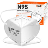 N95 Mask NIOSH Approved 100-Pack, Particulate Respirator N95 Face Masks Universal Fit - Individually Wrapped